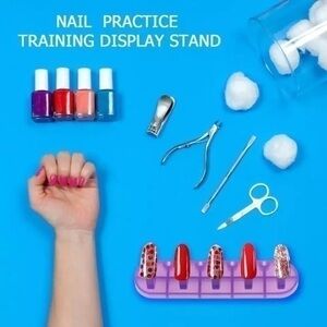 3 for $15 Nail display with practice nail tips